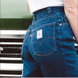 Vintage 1970s Prospector Orange Tab Straight Jeans